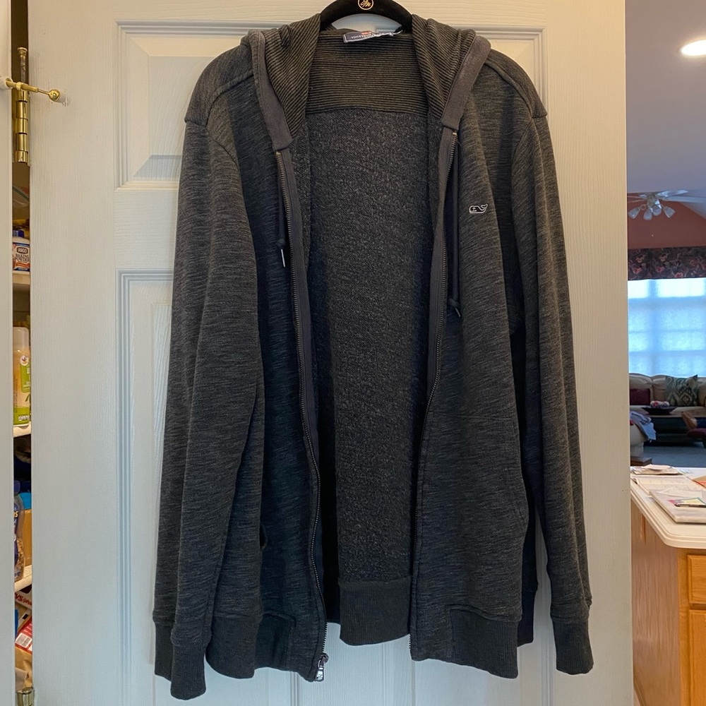 Vineyard Vines Gray Zip-up Hoodie